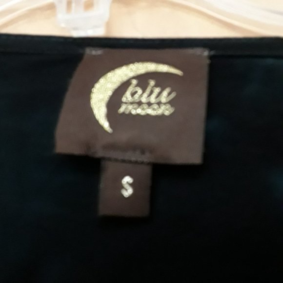 Blue White Tie Dye Cut Out Dress Witchycore Boho Fall S - Picture 6 of 6